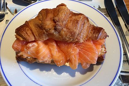 Smoked Salmon in Croissant